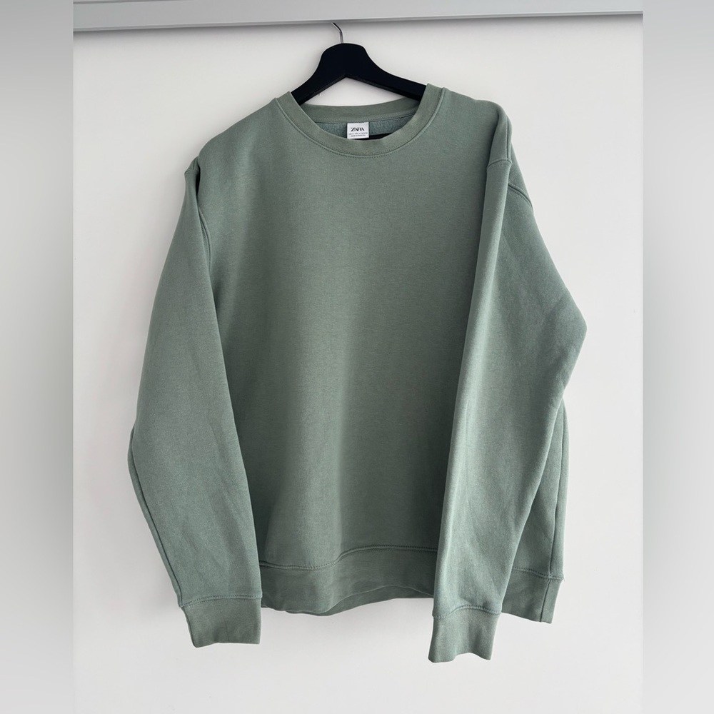 Men's Crewneck Sweatshirt in Sage Green - Casual Pullover